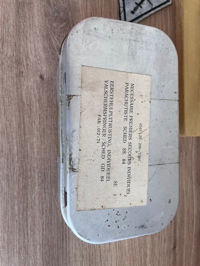 rarissilme boîte e secours para commando armée belge ABL, Ophalen of Verzenden, Landmacht, Overige typen