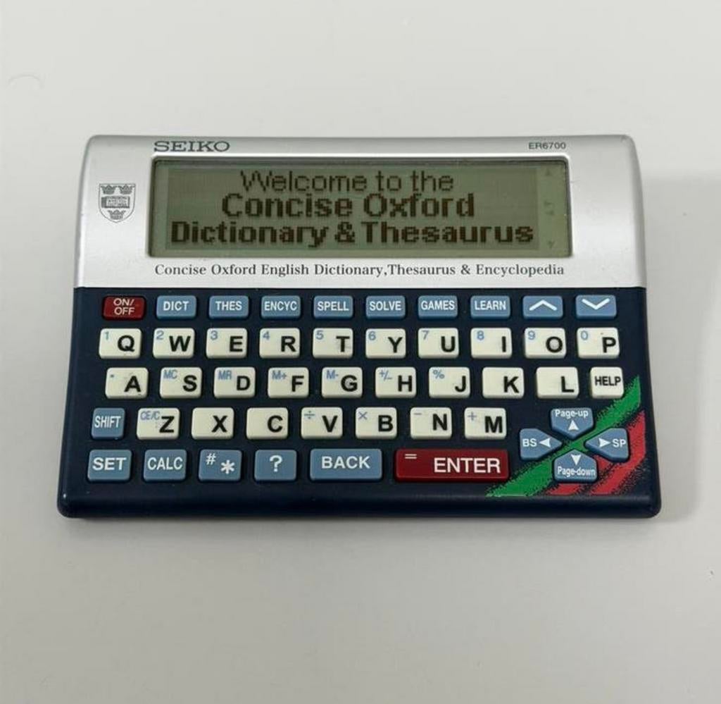 Dictionnaire électronique Seiko ER6700 Oxford Rare, Enlèvement ou Envoi
