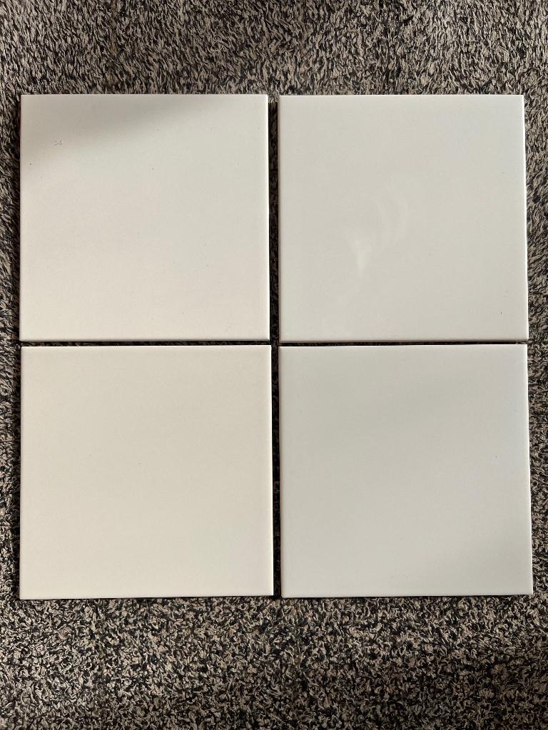 Restant witte Royal Mosa wandtegels 15x15, Doe-het-zelf en Bouw, Ophalen, Nieuw, Minder dan 20 cm, Minder dan 20 cm