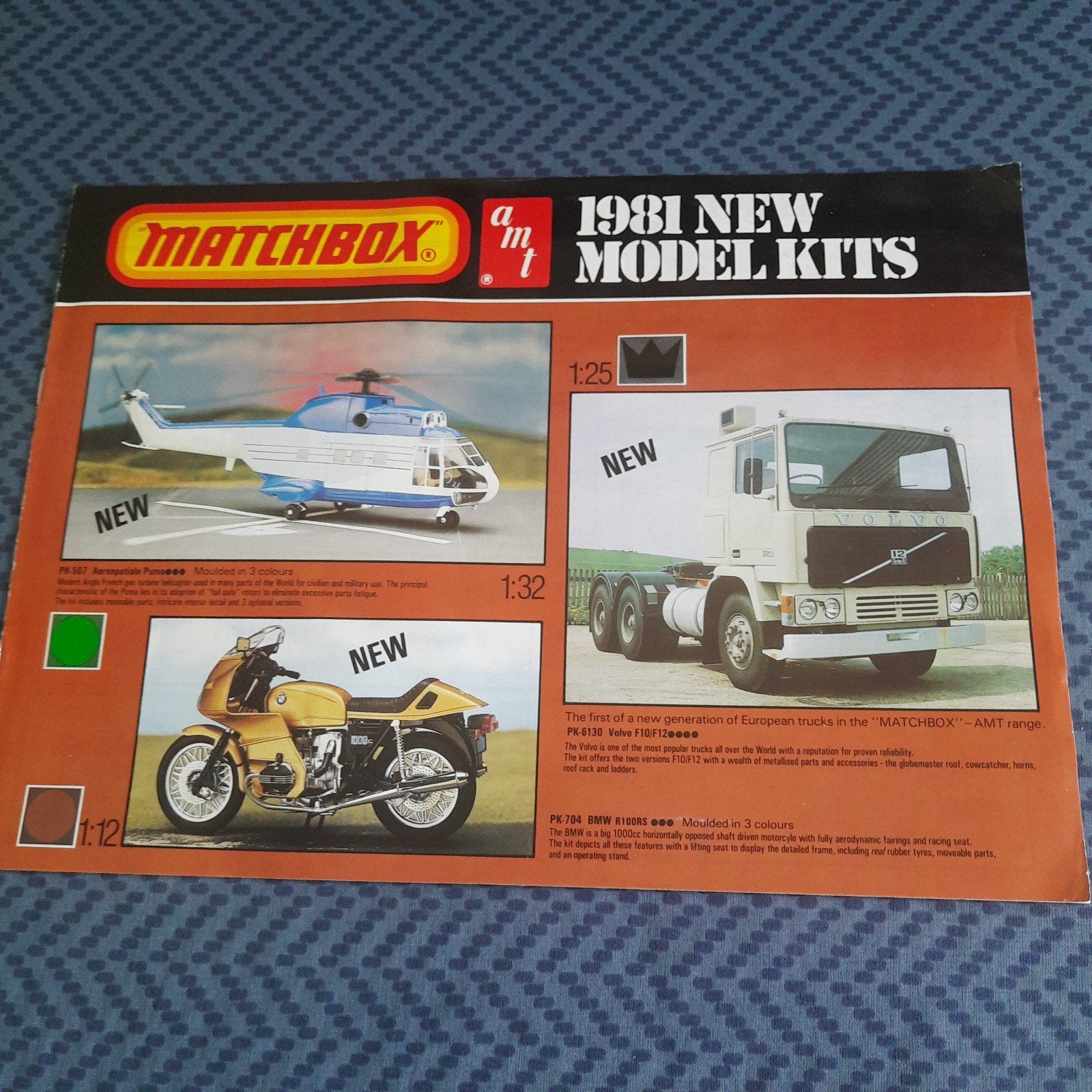 MATCHBOX - AMT *BROCHURE MODELLISME 1981 * VINTAGE*, Livres, Catalogues & Dépliants, Comme neuf, Dépliant, Enlèvement