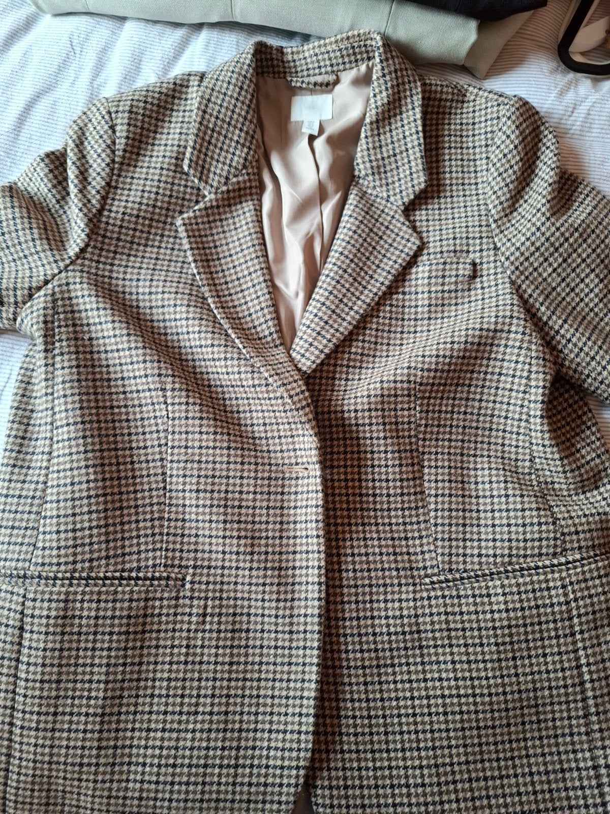 Blazer dames, geruit, maat M, H&M, H&M, Kostuum of Pak, Overige kleuren, Zo goed als nieuw