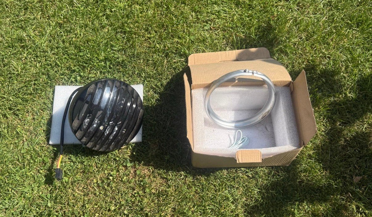 Led koplamp met rooster, Motoren, Onderdelen | Harley-Davidson, Ophalen of Verzenden