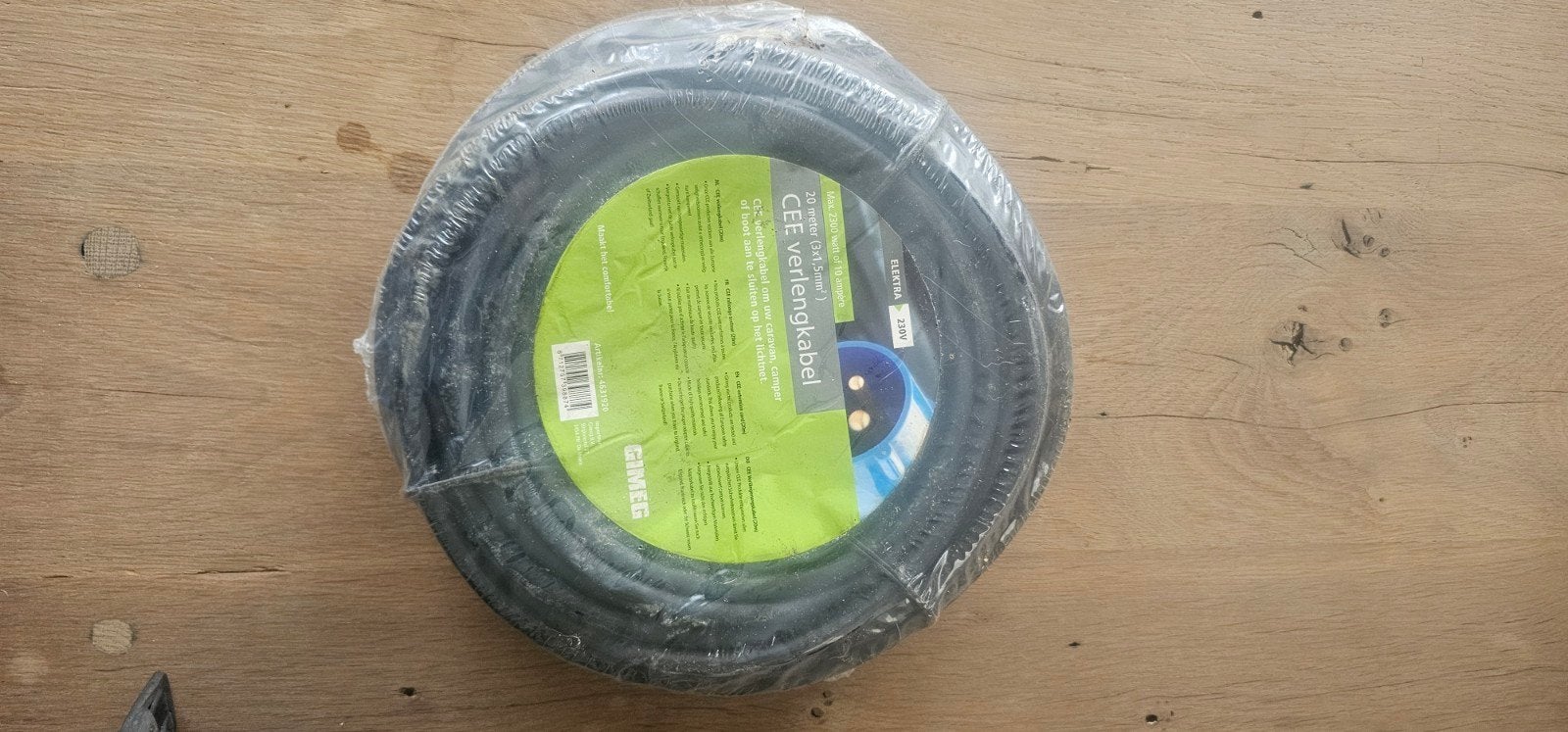 Splinternieuwe Gimeg CEE camping verlengkabel 20m (Neopreen), Ophalen