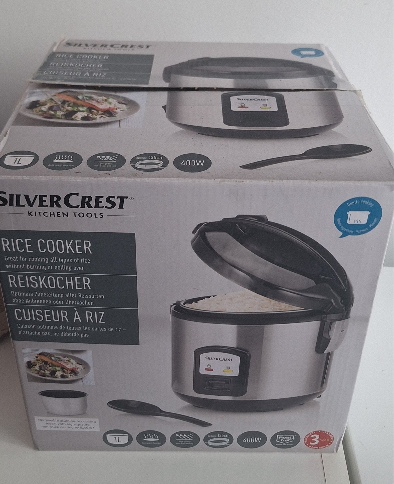 Cuiseur à riz Silvercrest.

Très bon état, Electroménager, Enlèvement