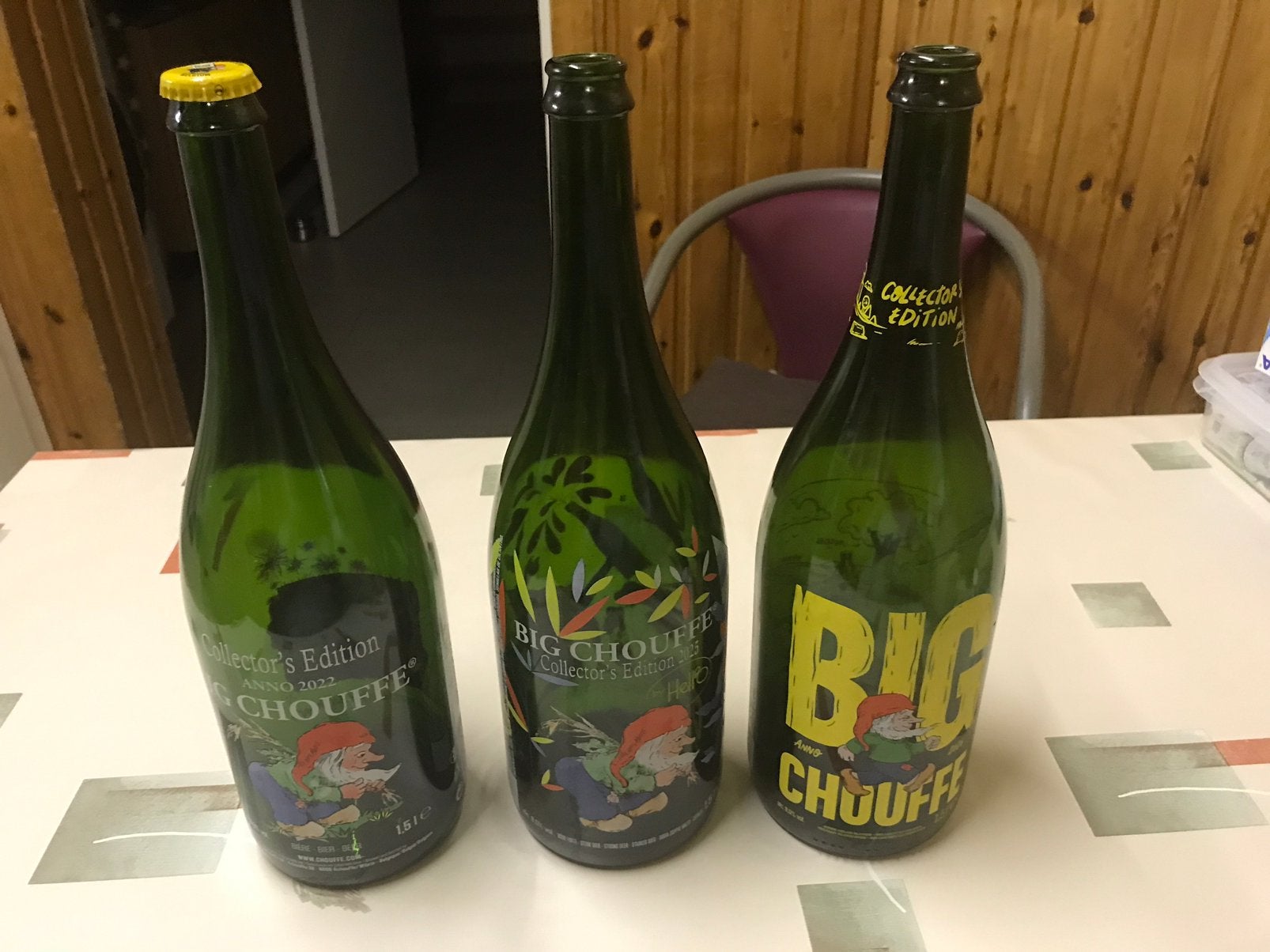 Bouteilles Chouffe 1,5l, 3 pièces, Enlèvement ou Envoi, Utilisé, Autres types