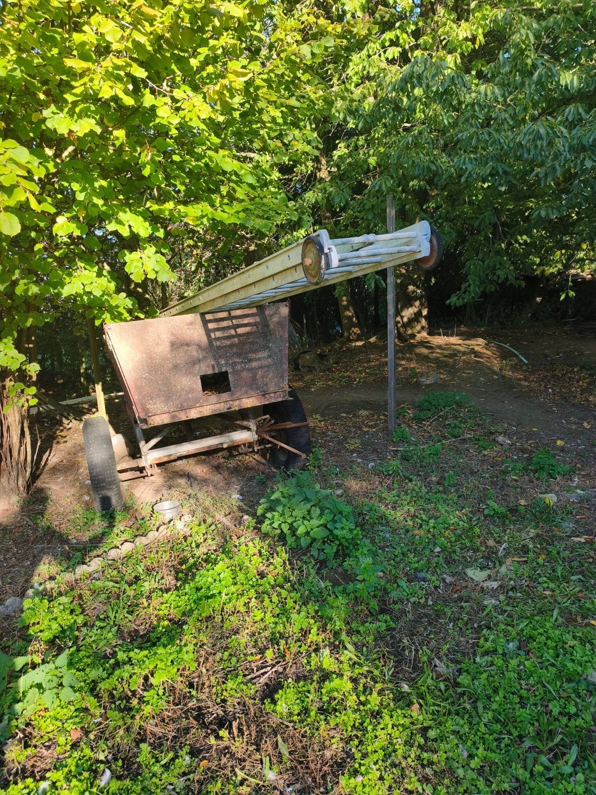 Ancien chariot Agricole., Enlèvement