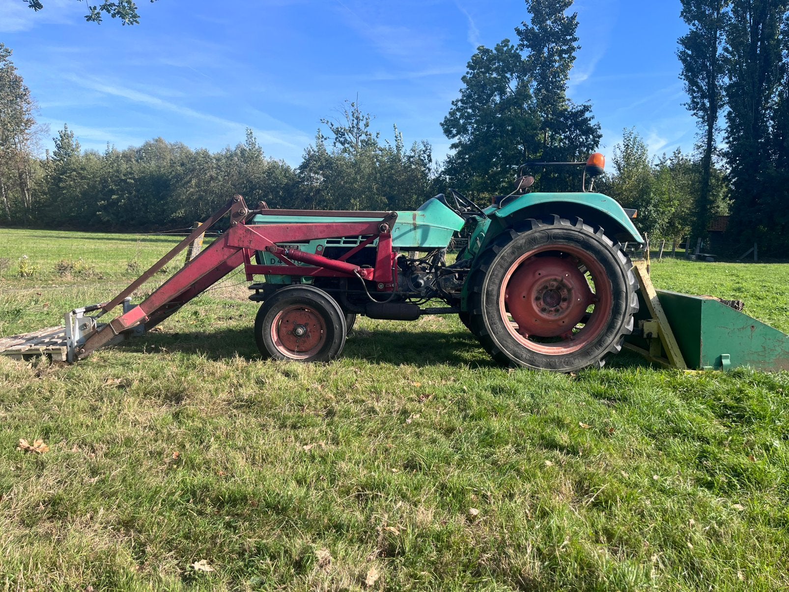 Deutz 4006 met frontlader, Ophalen, Tot 80 Pk, 5000 tot 7500, Gebruikt