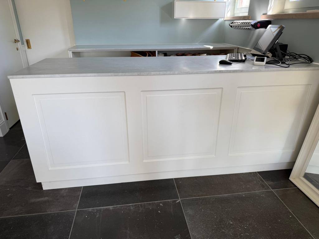 Luxe toonbank / winkelbalie op maat – marmer –, Huis en Inrichting, Kasten | Vitrinekasten, Nieuw, Ophalen