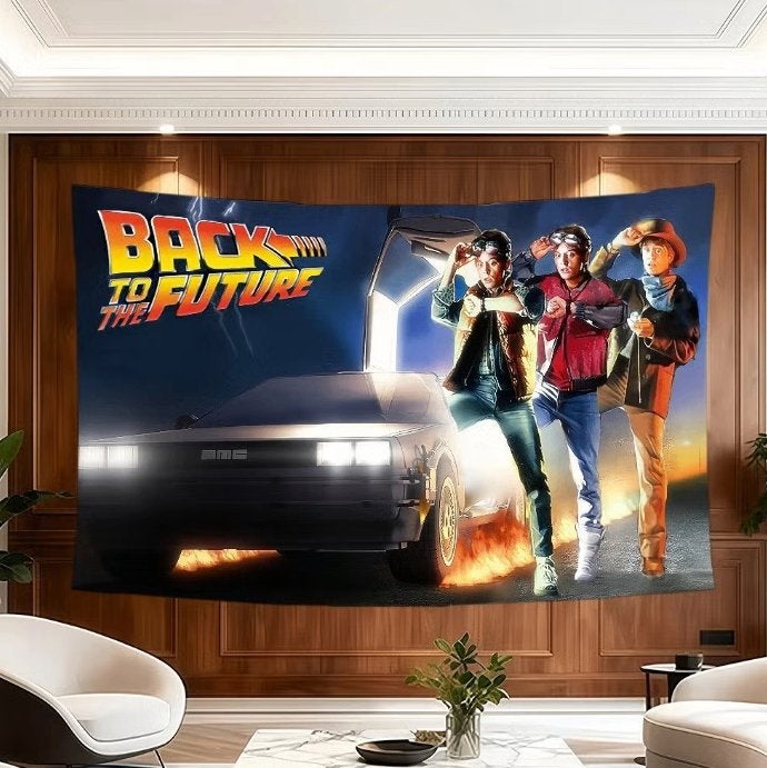 Grote vlaggen Back to the Future (150x90cm), Ophalen of Verzenden, Nieuw