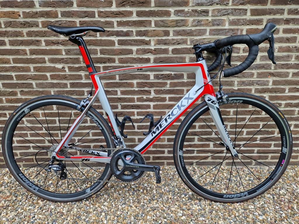 MERCKX SAN REMO 76 CARBON MAAT L ULTERGRA NIEUWSTAAT, Fietsen en Brommers, Fietsen | Racefietsen, Ophalen, Carbon