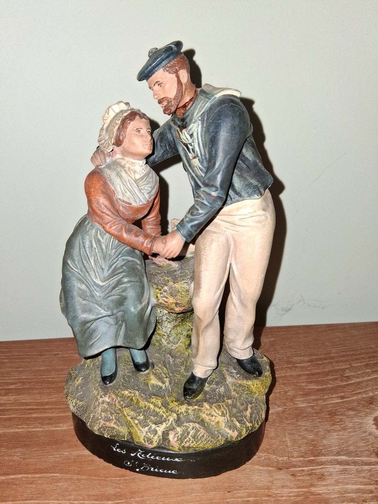 terra cotta beeldje Visserij, Ophalen