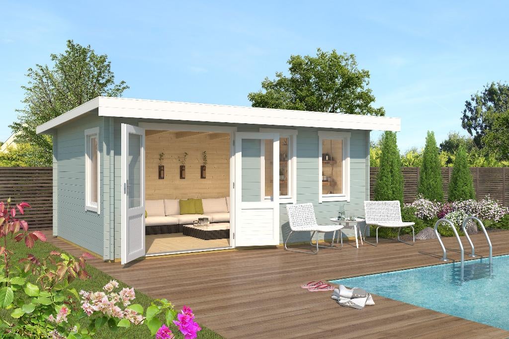 NOUVELLE cabane moderne en rondins Baruda 53, Envoi, Neuf
