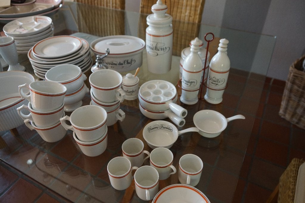 Set BISTROT serviesgoed (porselein van Auteuil), Ophalen