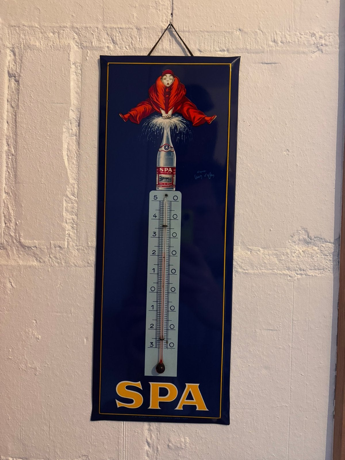 Plaque en tôle thermomètre spa 1959 reclamebord, Collections, Enlèvement ou Envoi, Comme neuf