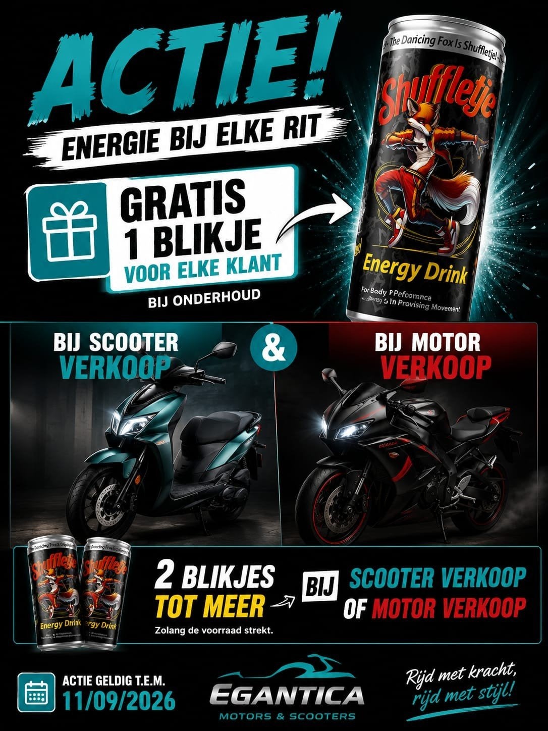 UN MÉLANGE DE BOISSONS ÉNERGISANTES !, Enlèvement