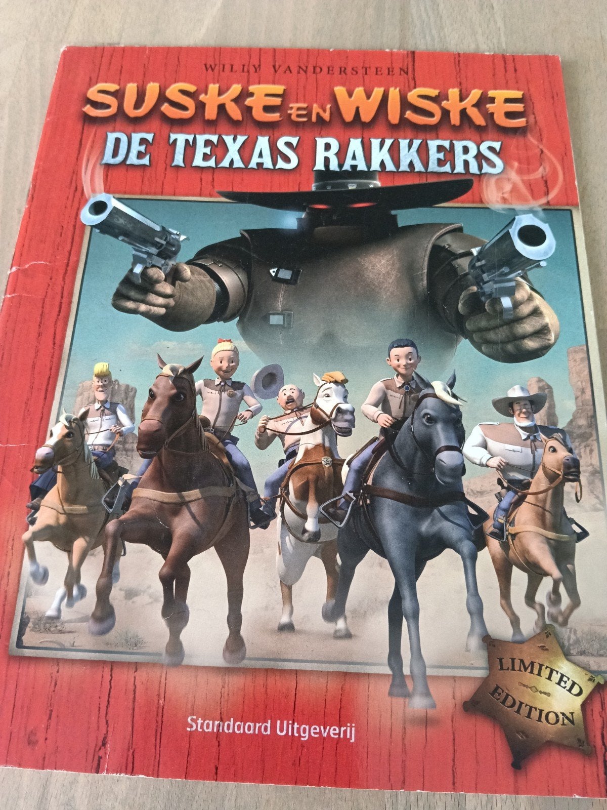 Suske en Wiske de Texas rakkers, Boeken, Ophalen