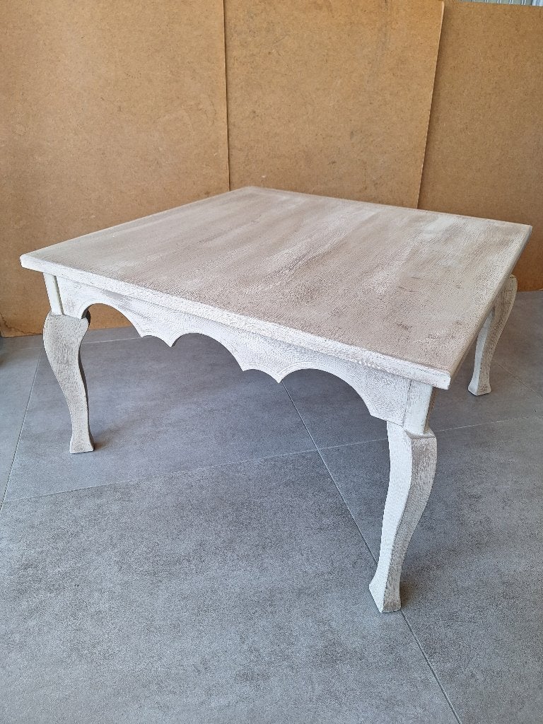 Houten vierkante salontafel, Ophalen, Gebruikt, 50 tot 100 cm, Vierkant