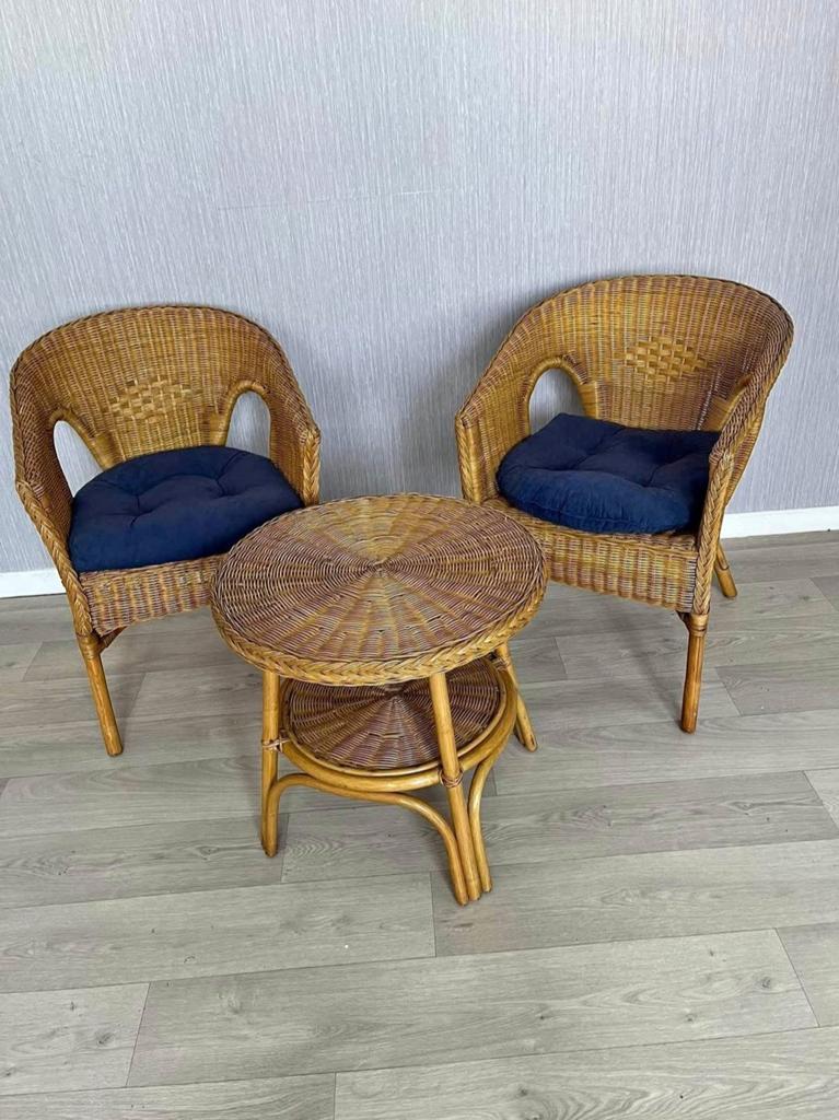 Salon en osier Rotin véranda/ balcon/ jardin (3pièces 35€/p), Enlèvement