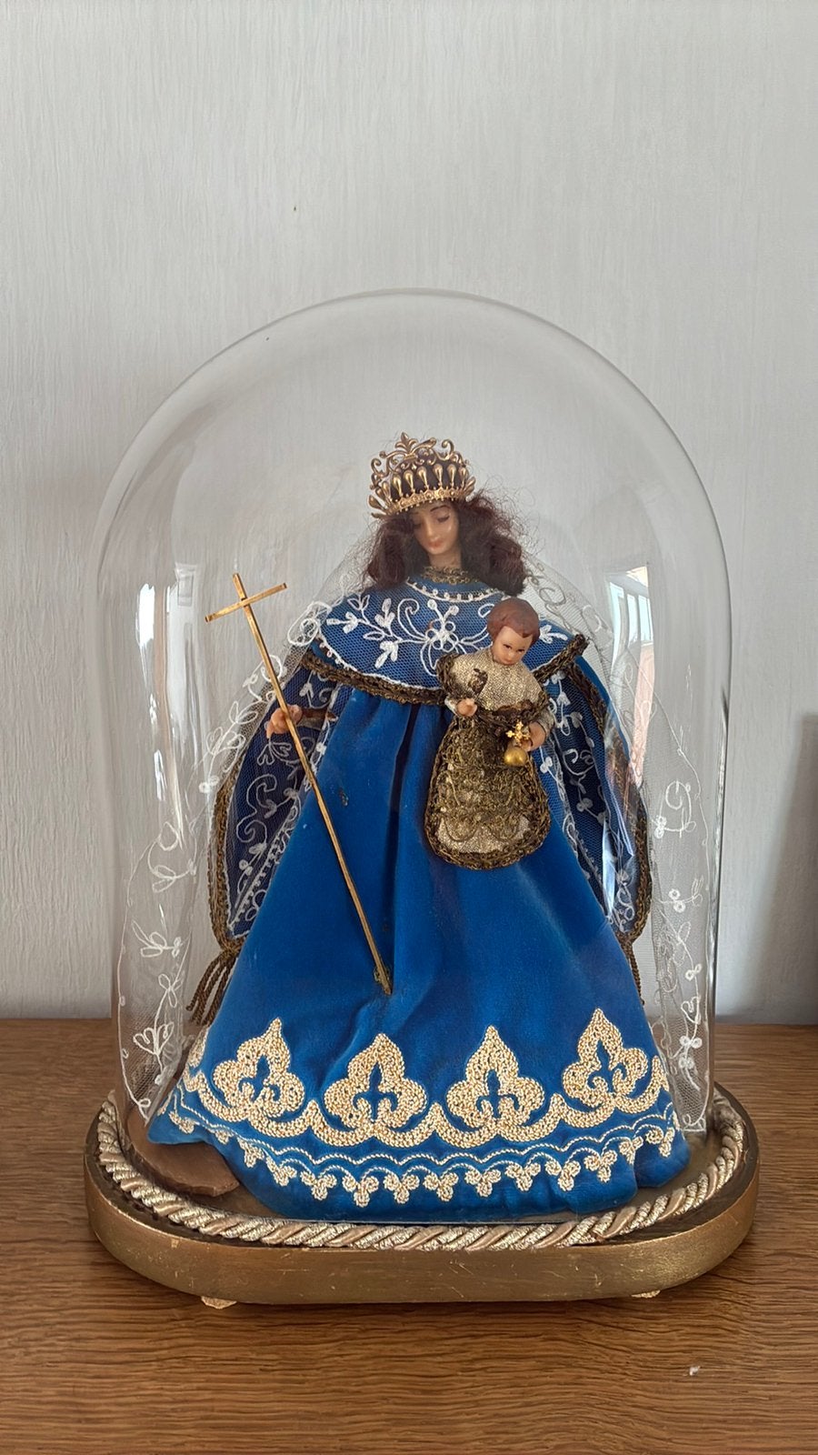 Mariabeeld, Huis en Inrichting, Woonaccessoires | Stolpen, Glas, Ophalen, Gebruikt