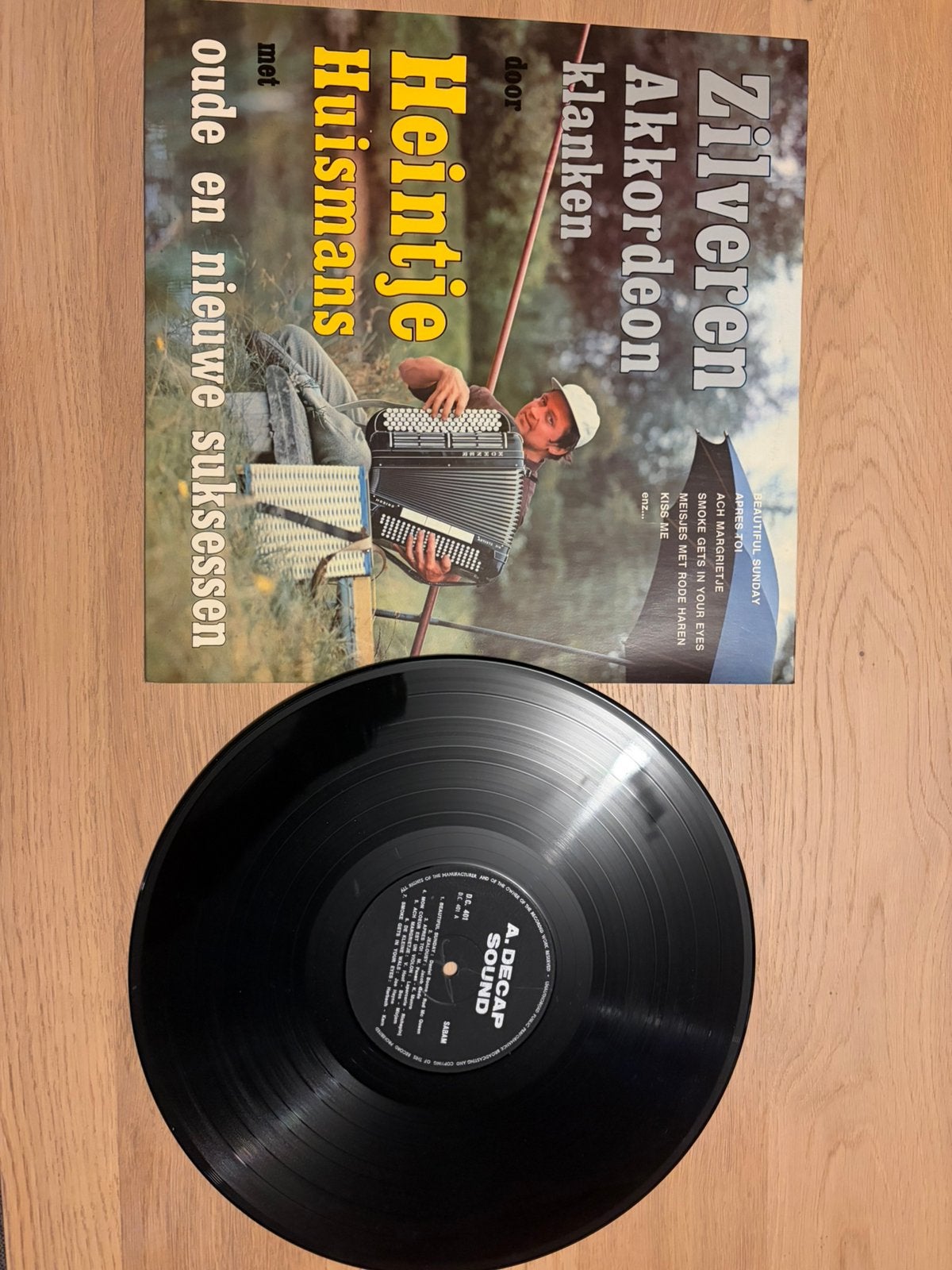 : LP Heintje Huismans – Zilveren Akkordeon Klanken (Vinyl), Enlèvement, Comme neuf, LP