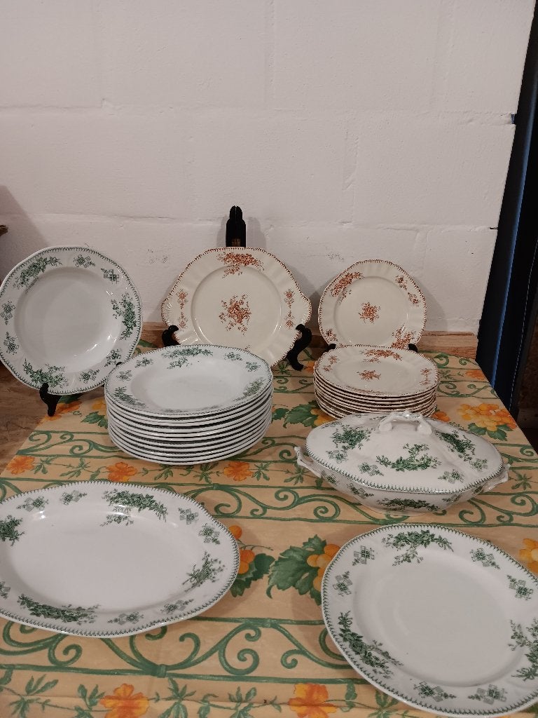Lot de pièces Boch Duchesse vert et brun, Enlèvement
