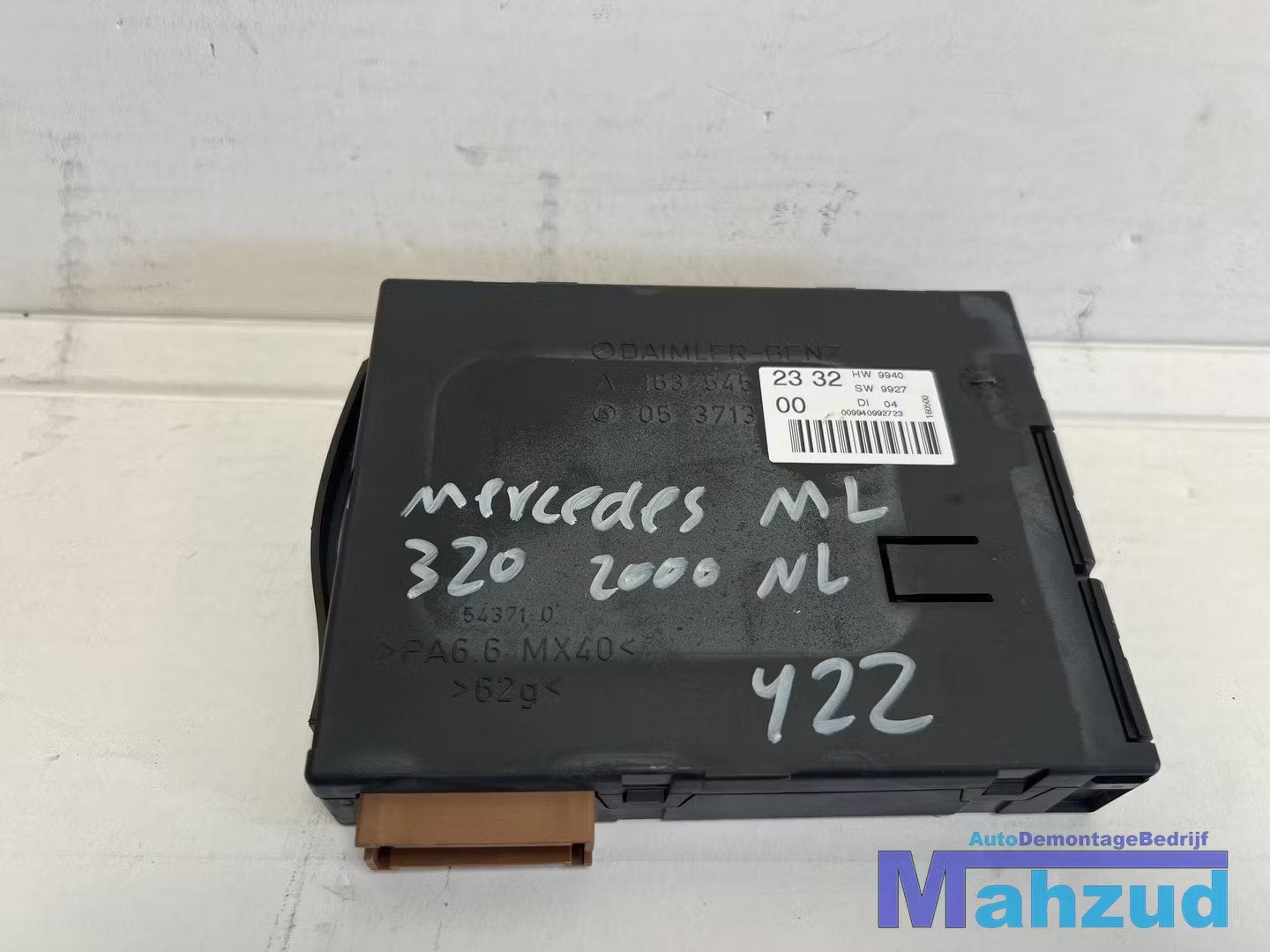 MERCEDES ML W163 BCM boordnet 1998-2005 A1635452332, Mercedes-Benz AG, Mercedes-Benz, Utilisé, Mercedesstrasse 120
70372  Stuttgart, DE