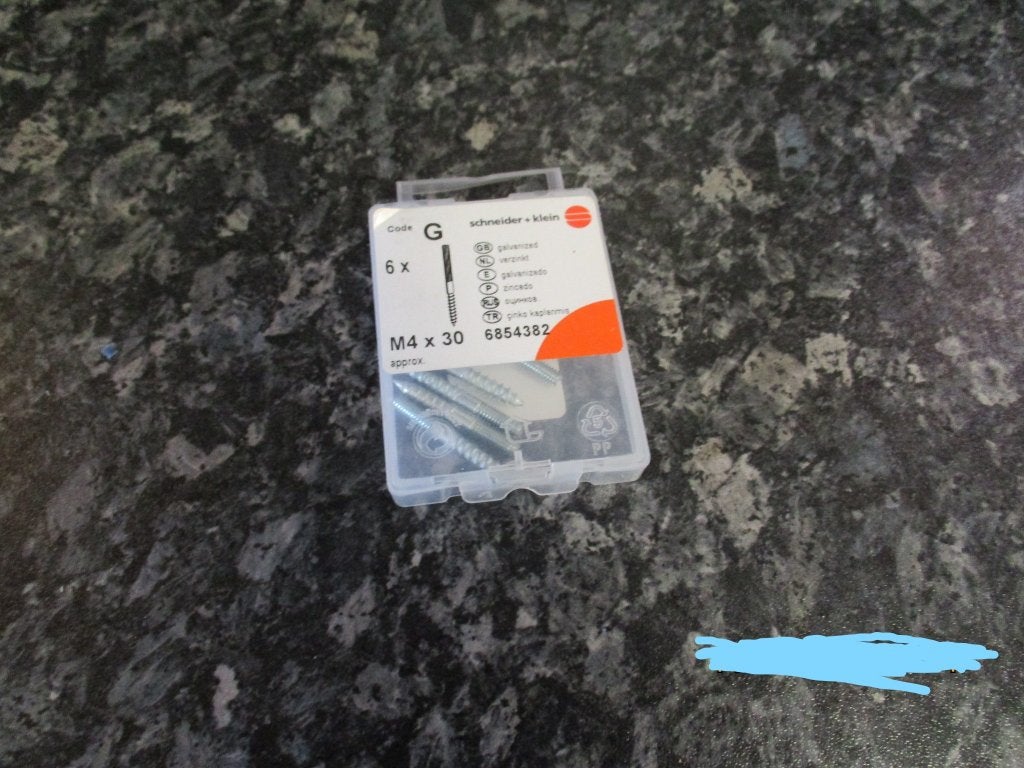 schroeven bout m4*30 gegalvaniseerd, Doe-het-zelf en Bouw, IJzerwaren en Bevestigingsmiddelen, Ophalen of Verzenden, Nieuw, Schroeven