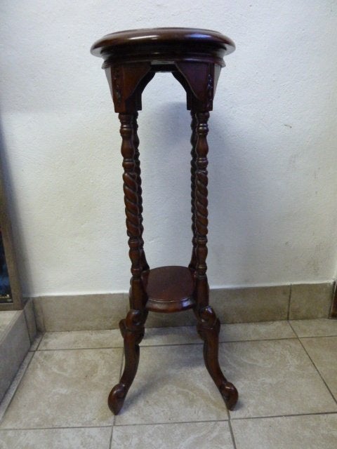 Houten plantenstaander//pied de stalle 77cm hoog, Antiek en Kunst, Ophalen
