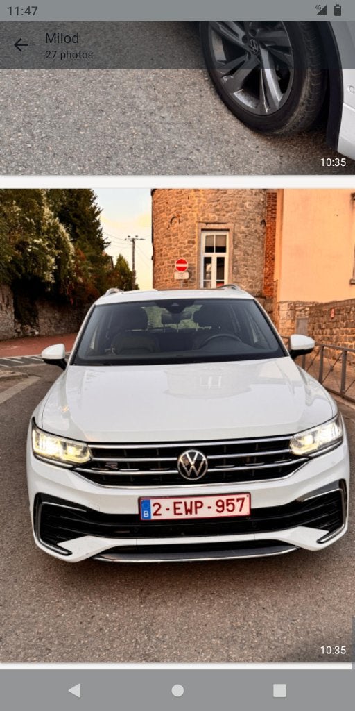 Tiguan, Auto's, Volkswagen, Wit, Leder, 5 deurs, Particulier