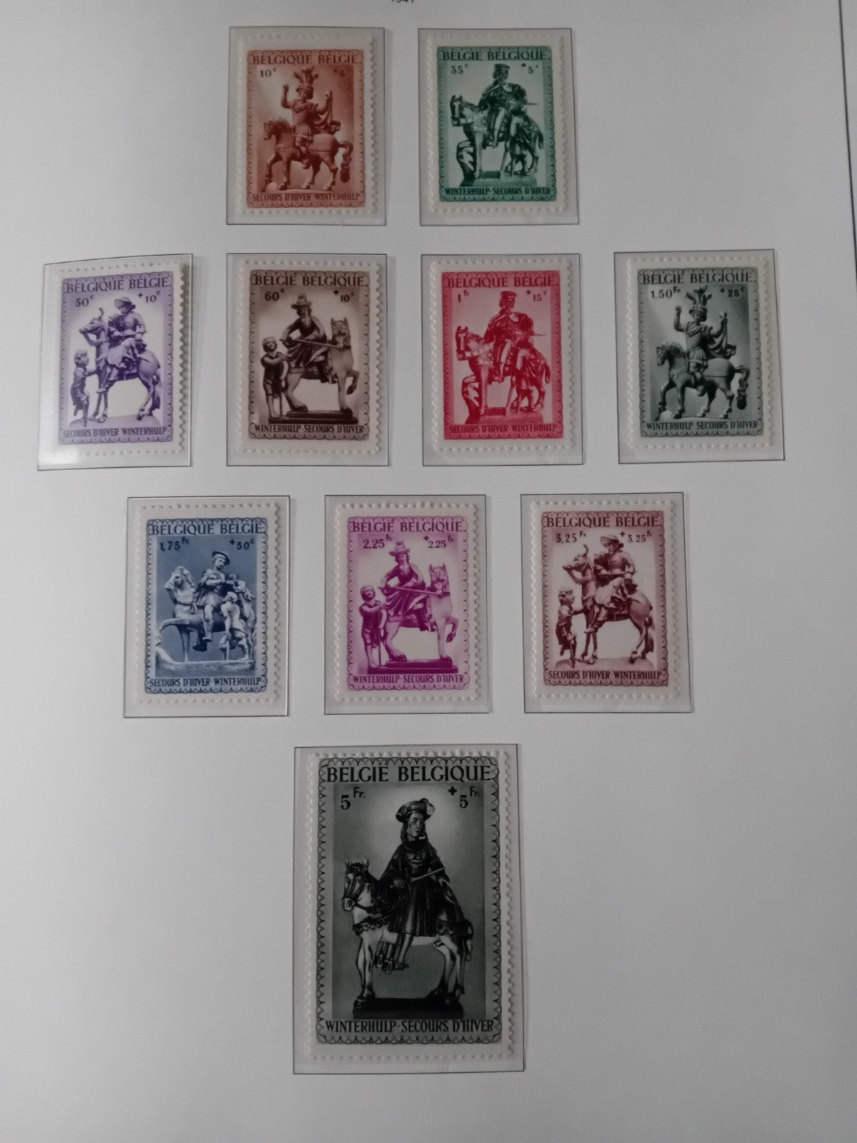 België postzegels nr 583/592 postfris lot 106P, Ophalen of Verzenden, Postfris