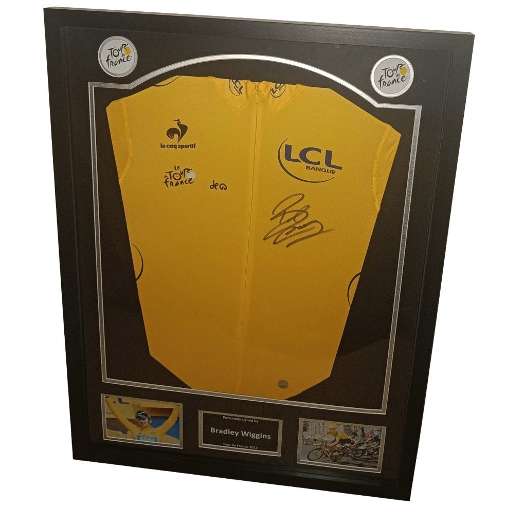 Gesigneerde gele trui - Wiggins - met certificaat, Verzamelen, Verzenden, Nieuw, Shirt