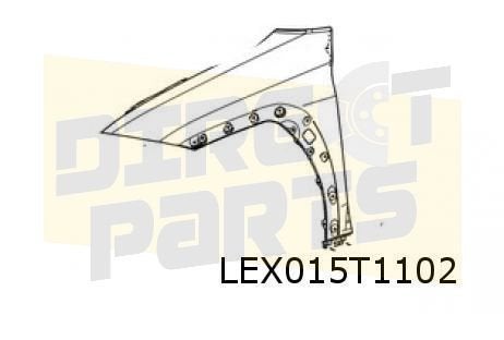 Lexus UX (3/19-) voorscherm Rechts Origineel! 5380176030, -, Verzenden, -, Nieuw