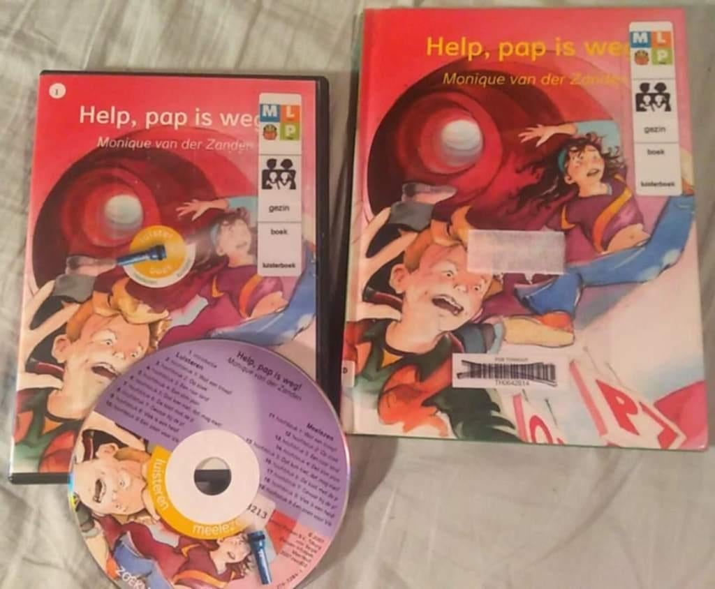 zoeklicht dyslexie boekje met cd Help, pap is weg!, Ophalen of Verzenden