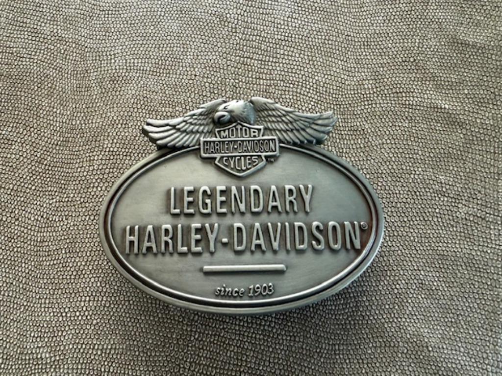 Harley davidson buckle belt 1990 en sleutelhanger, Verzenden, Nieuw, Harley Davidson