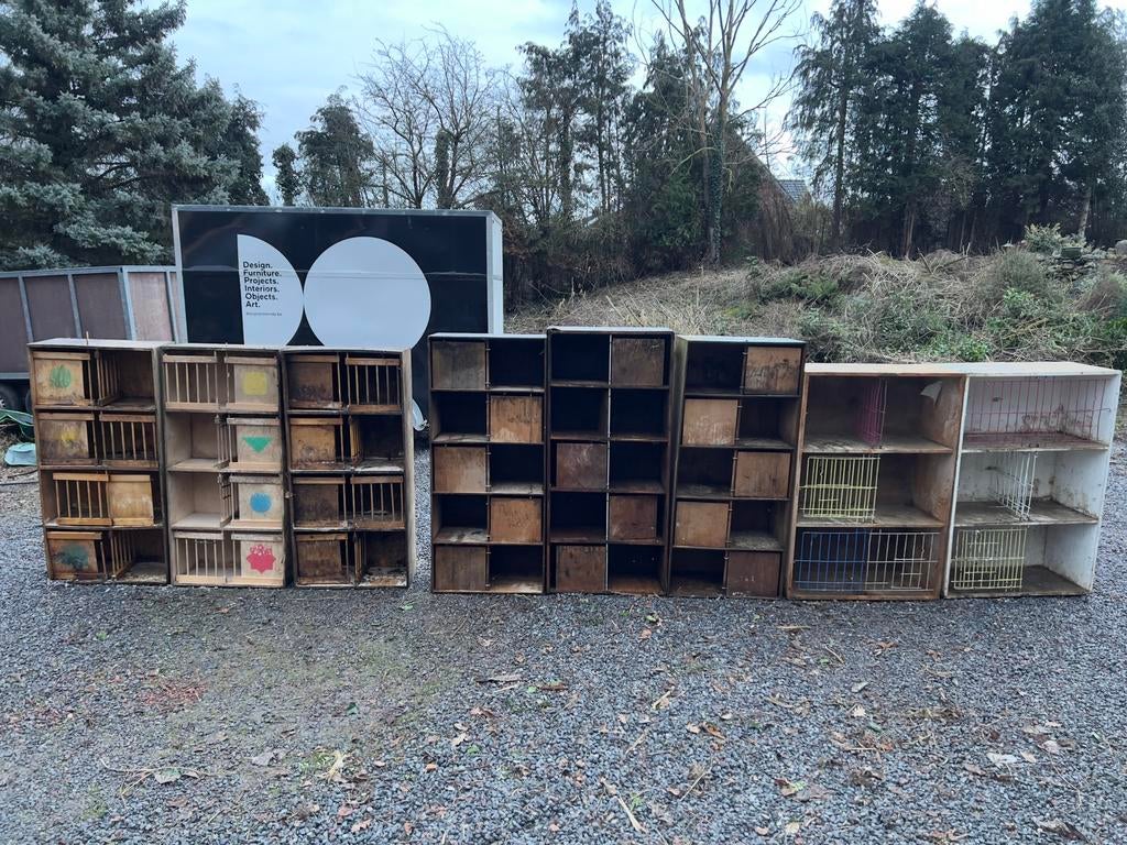 X6 DUIVEN BAKKEN KWEEK BAKKEN, Dieren en Toebehoren, Ophalen, Gebruikt, Hout, Broedkooi of Kweekkooi