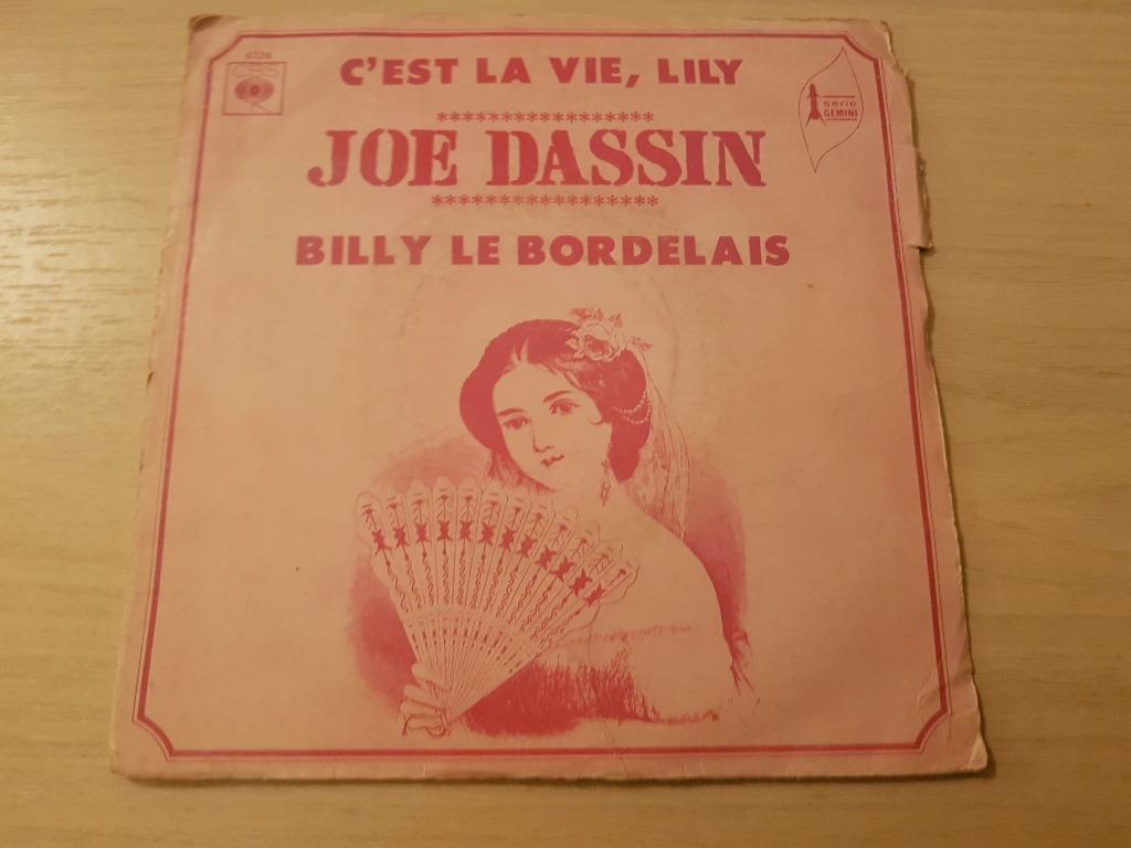 Disque vinyl 45 tours joe dassin C'est La Vie, Lily, Ophalen of Verzenden, Zo goed als nieuw