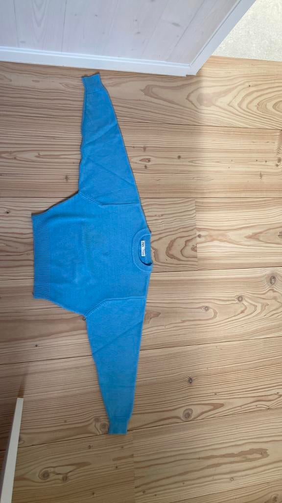 Zara lichtblauwe trui meisje maat small (vanaf 12 jaar), Ophalen of Verzenden