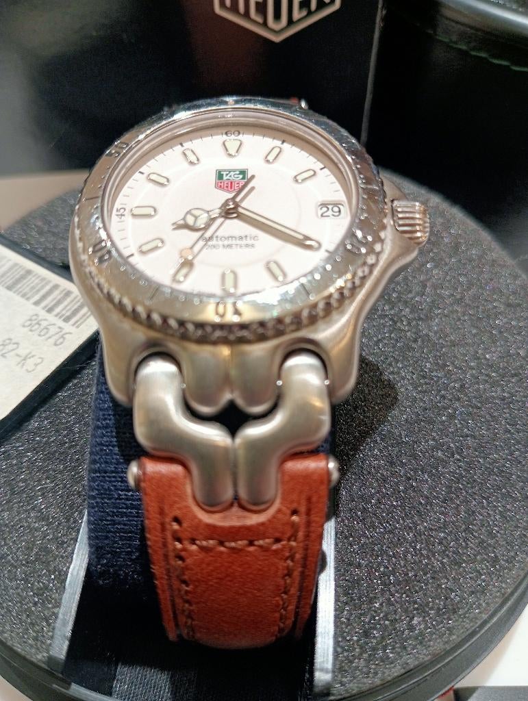 Tag Heuer S/EL Automatic NEUVE, Enlèvement ou Envoi, Cuir, Acier, TAG Heuer
