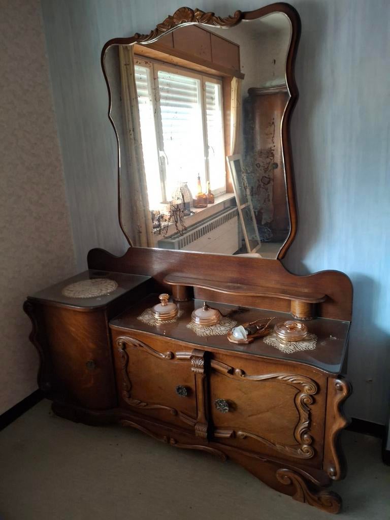 Commode met spiegel, Antiek en Kunst, Ophalen