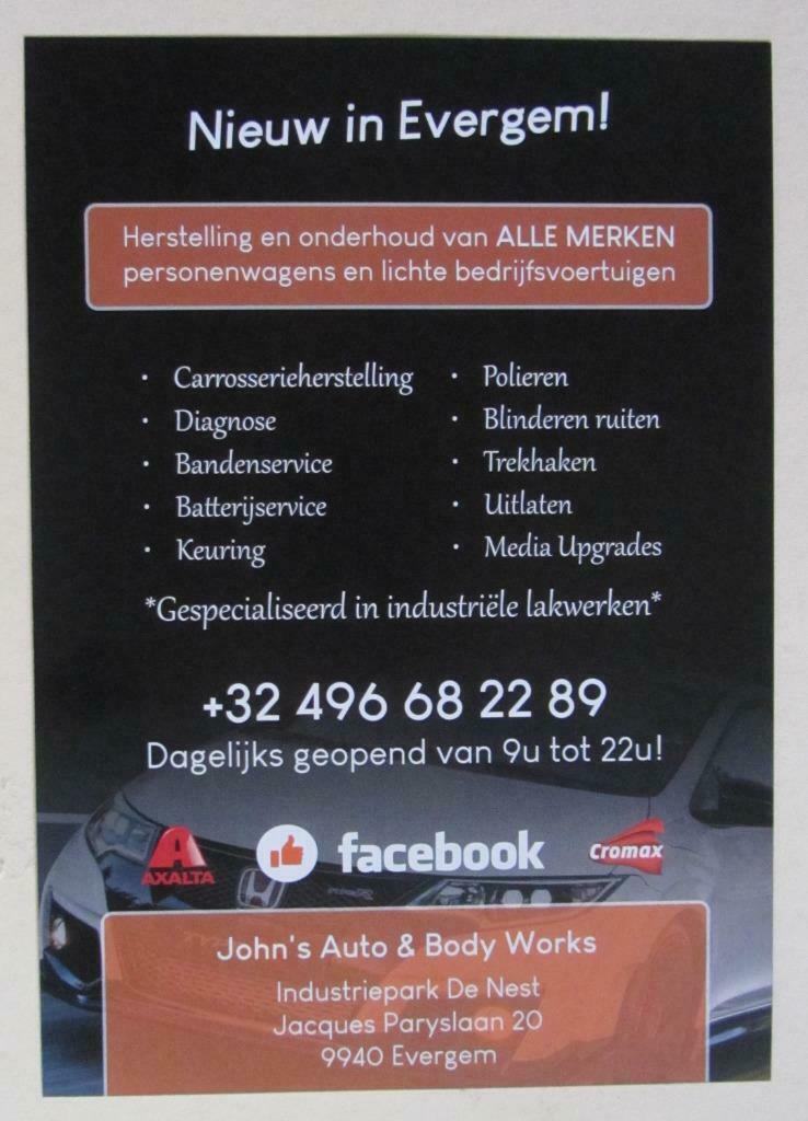 John's Auto & Bodyworks - EVERGEM, Auto-onderdelen, Carrosserie, Alfa Romeo, BMW, Fiat, Overige automerken, Ophalen of Verzenden