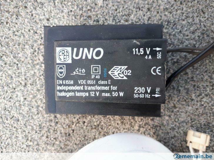 Transfo pour spot halogène 12V max 50W (6 pces), Utilisé, Autres types
