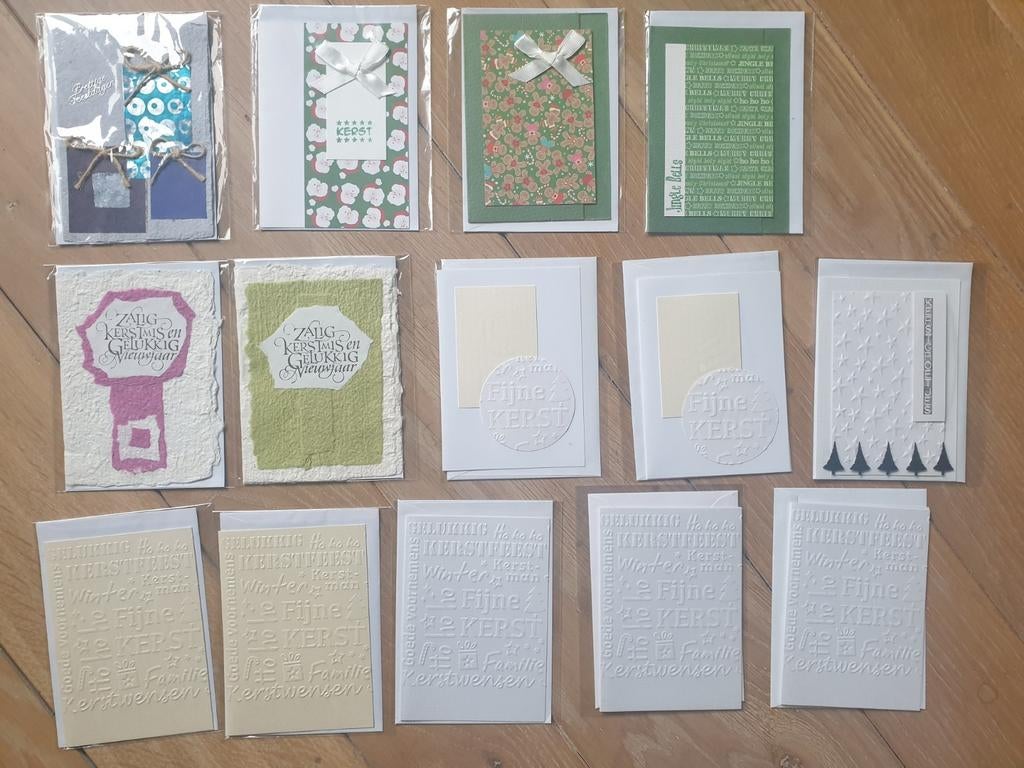 14 artisanale kerstkaarten

(In reliëf en 2 handgeschept), Ophalen of Verzenden, Nieuw