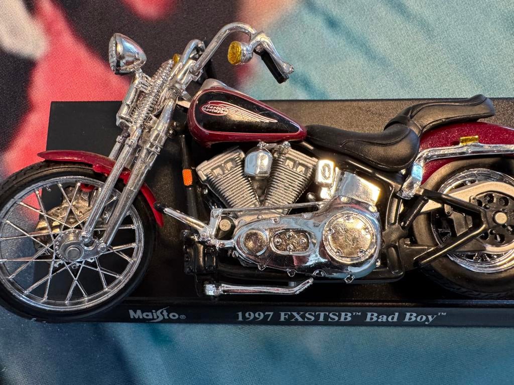 Maison Harley-Davidson 1997 FXSTSB Bad Boy, Enlèvement ou Envoi, Maisto