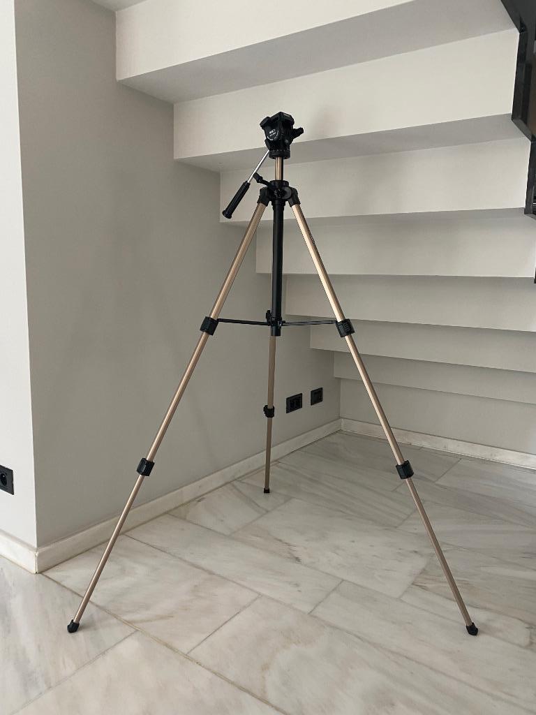 statief VELBON CX 586 MINI PRO verstelbaar IN PERFECTE STAAT, Ophalen, Zo goed als nieuw, 150 tot 175 cm, Driepoot