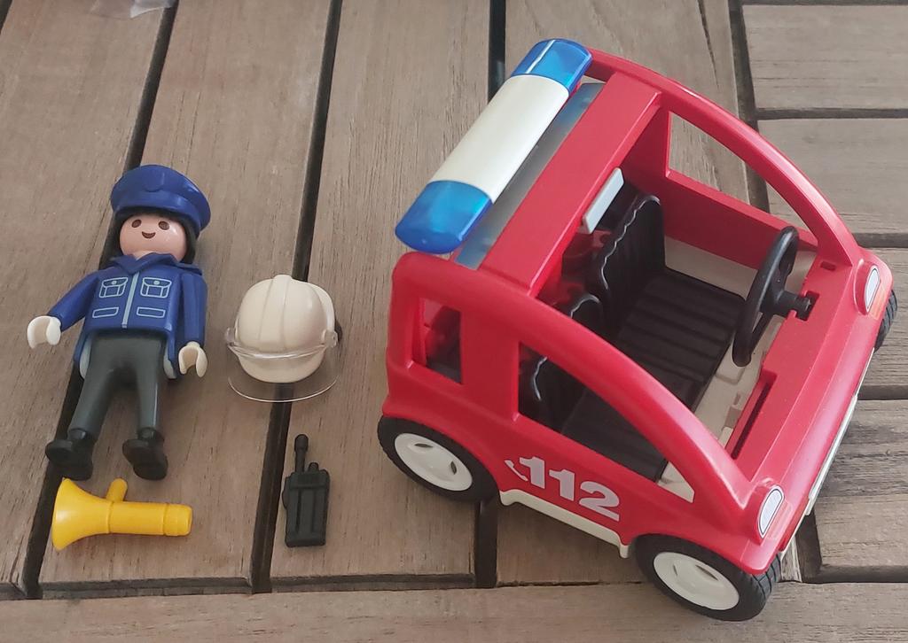 Playmobil 3177 - Brandweer volgwagen, Ophalen of Verzenden, Gebruikt