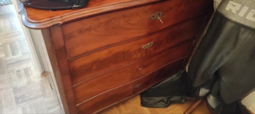 Zeer mooie vintage kledingkast met 4 laden, Huis en Inrichting, Ophalen of Verzenden