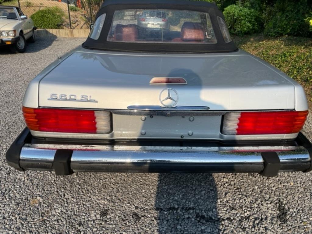 Mercedes SL 560 R107 Roadster SILVER +Carfax history +MB, foto 8