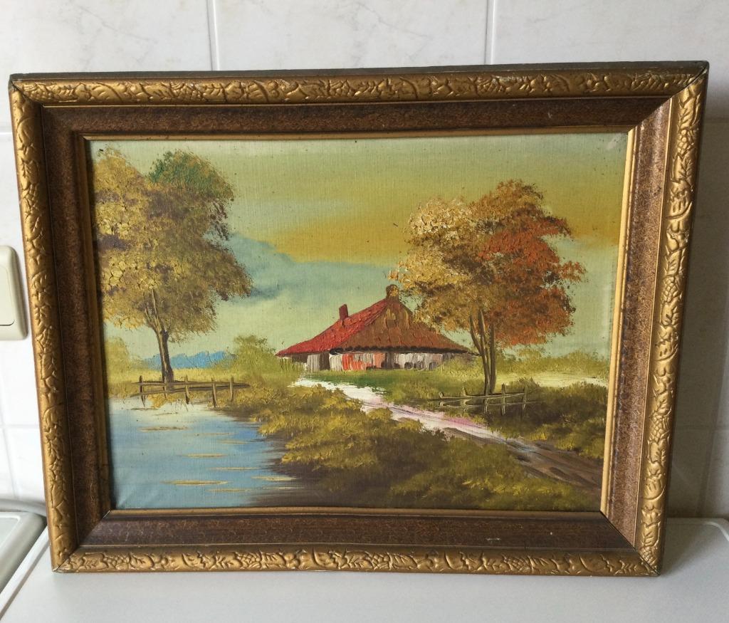 Landschapsschilderij, Ophalen of Verzenden