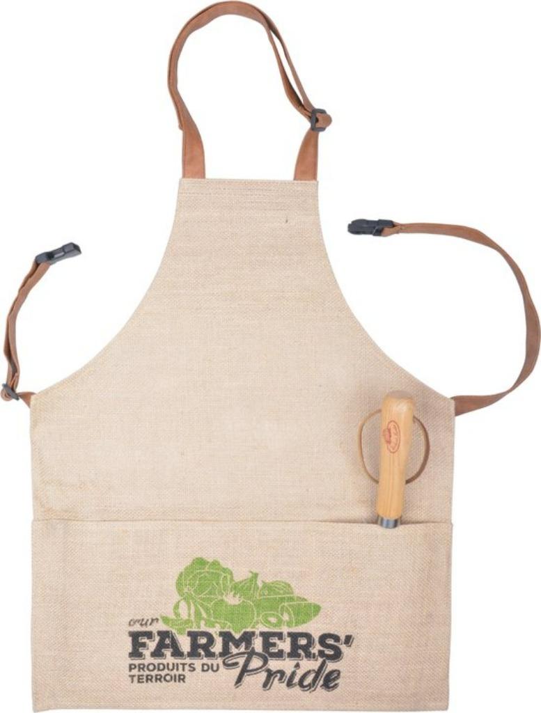 'Farmers' pride' - jute tuinschort, Tuin en Terras, Werkkleding, Nieuw, Dames, Heren, Kinderen, Ophalen of Verzenden