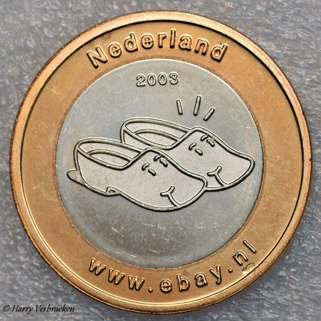 Penning ebay Nederland 2003 bicolor., Envoi, Autres matériaux